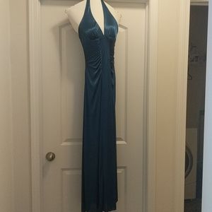 Xoxo Collection Long Teal dress